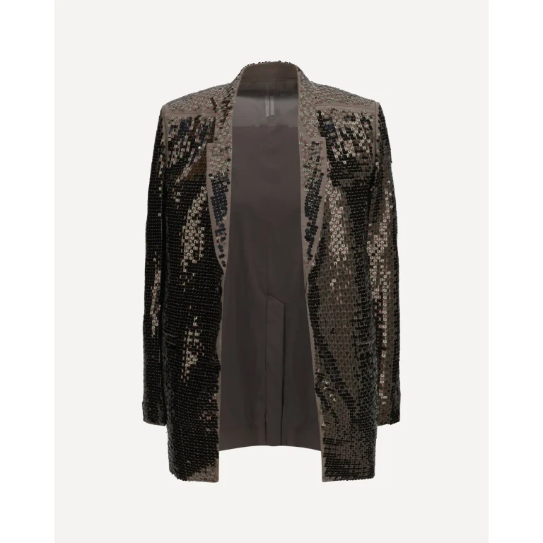 RICK OWENS Concordian embroidered single-breasted Jacket Female 40