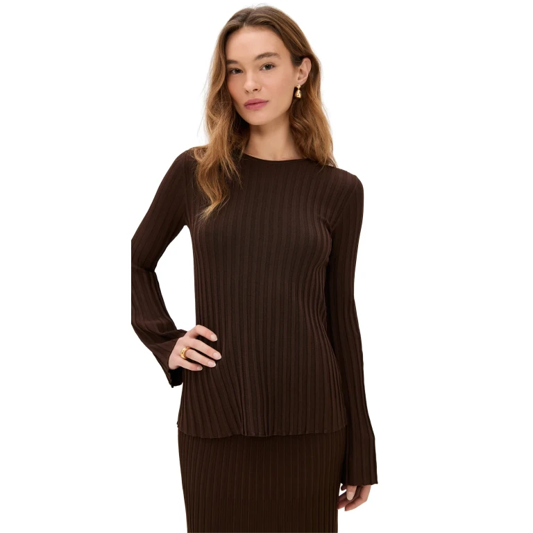 Jenni Kayne Dara Top Chocolate XS