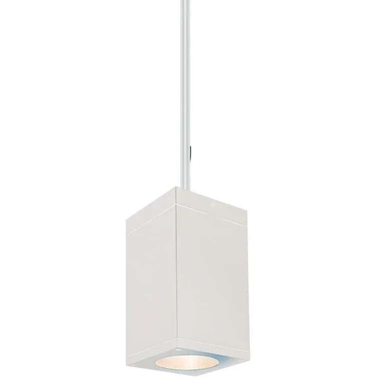White LED Pendant from the Cube Arch Collection