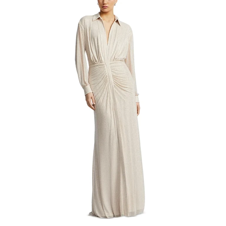 Bcbgmaxazria Embellished Shirt Gown
