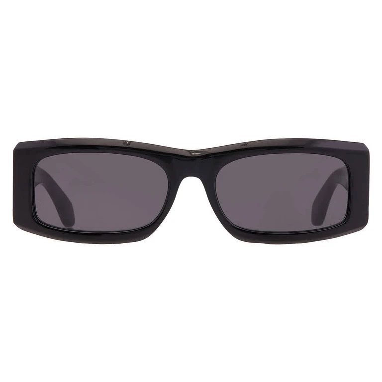 Ferragamo Dark Grey Rectangular Mens Sunglasses SF2012S 001 57