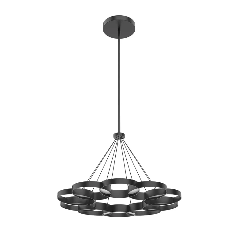 Black LED Chandelier from the Maestro Collection