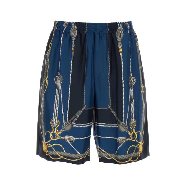 Burberry Printed Silk Shorts