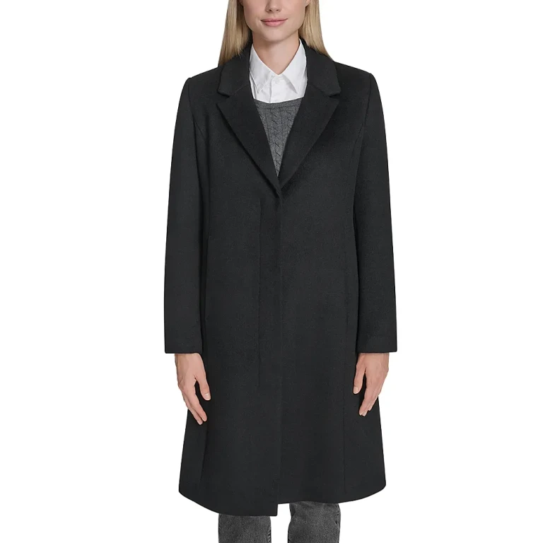Cole Haan Single Breasted Notch Collar Coat