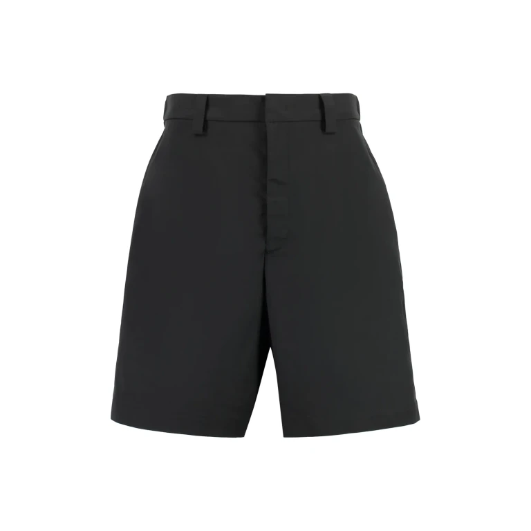 Valentino Garavani Black Nylon Bermuda Shorts