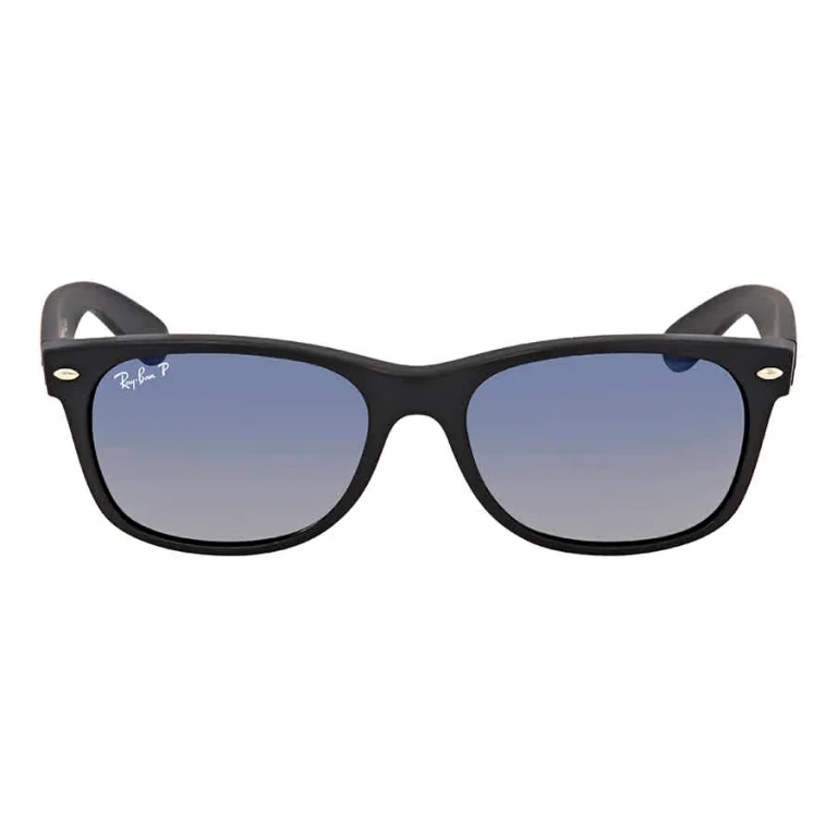 Ray Ban New Wayfarer Classic Polarized Blue/Grey Gradient Unisex Sunglasses RB2132 601S78 55