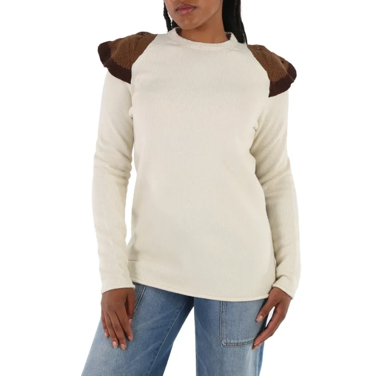 Chloe Knit Sweater With Crochet Butterfly Intarsia