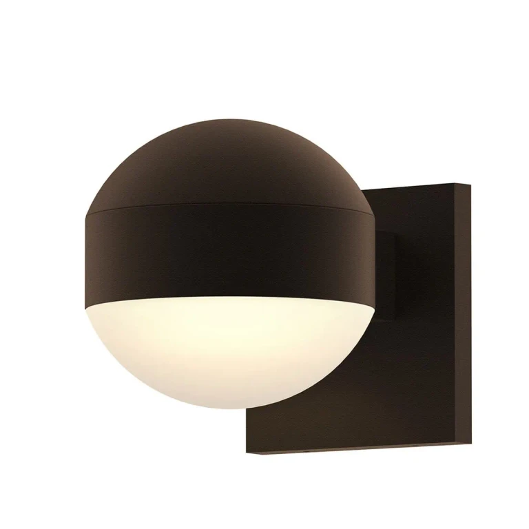 REALS 5" Downlight LED Wall Sconce in Textured Bronze