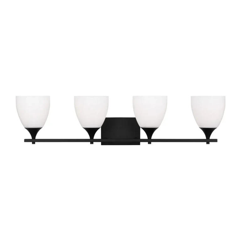 Midnight Black Four Light Bath from the Toffino Collection