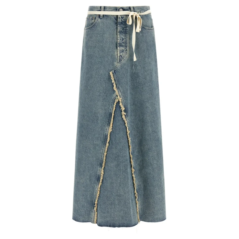 Maison Margiela Raw Hem Denim Skirt