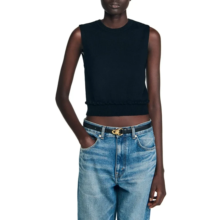Sandro Emie Sleeveless Sweater