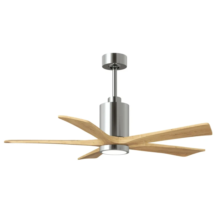 Polished Chrome 52" Ceiling Fan from the Patricia-5 Collection