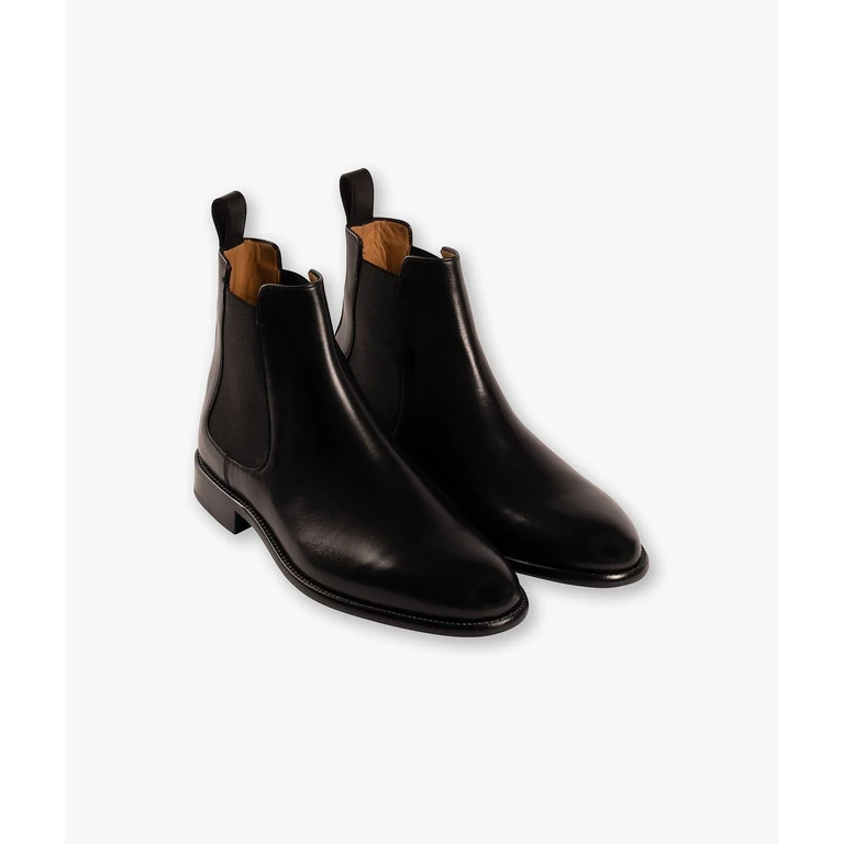 Larusmiani Leather Chelsea Julian Black Boot - Men