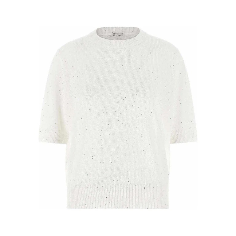 Brunello Cucinelli Ronde Hals Trui - Wit