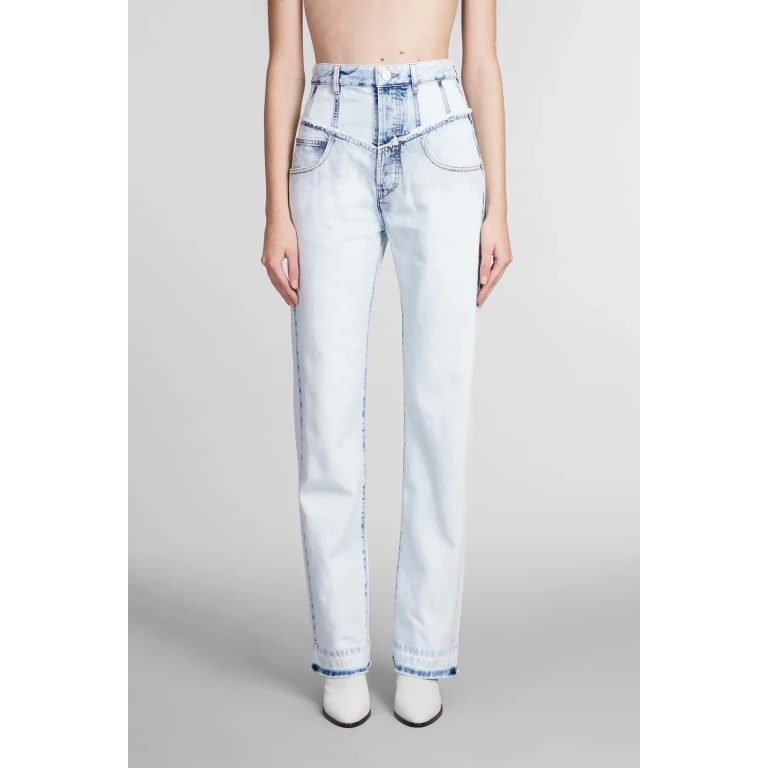 Isabel Marant Pantalons Décontractés - Bleu Clair
