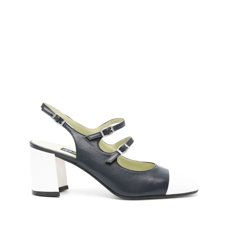 Carel Papaya Leather Slingback Pumps