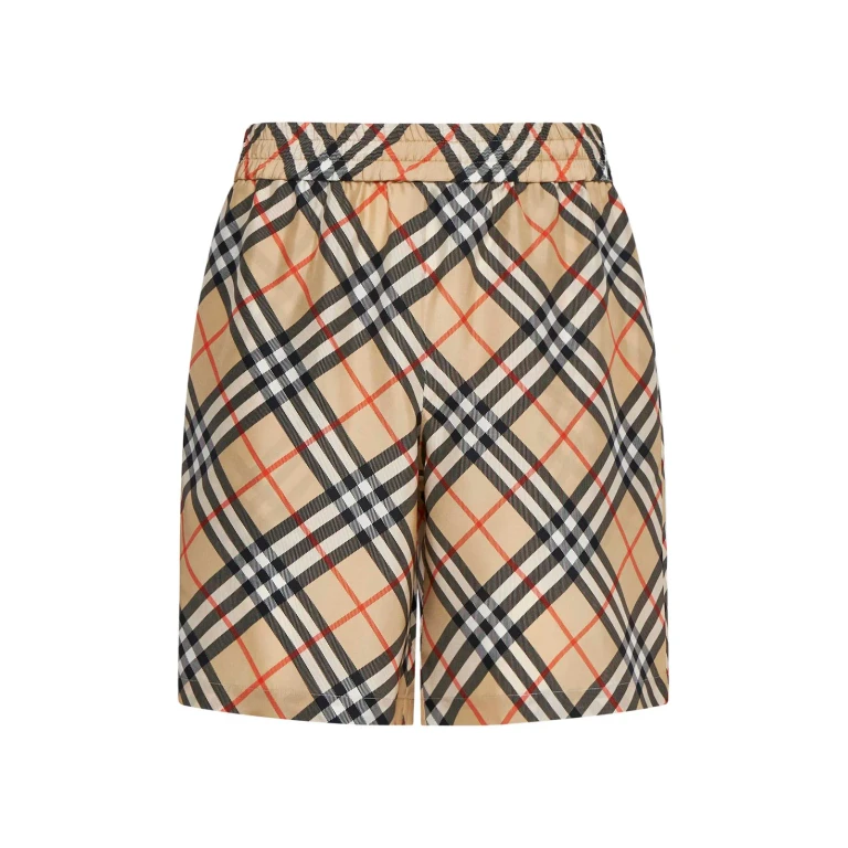 Burberry geruite shorts