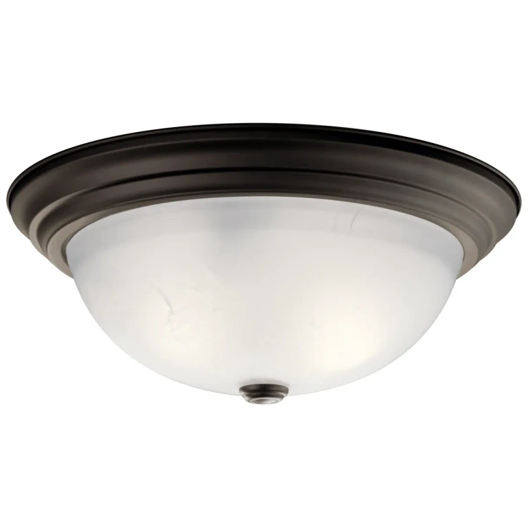 Olde Bronze Three Light Flush Mount from the No Family Collection