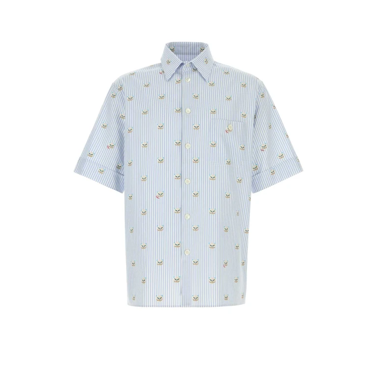 Valentino Garavani Embroidered Oxford Shirt Fdocelestebiancostgattino Cotton Camicie - Men