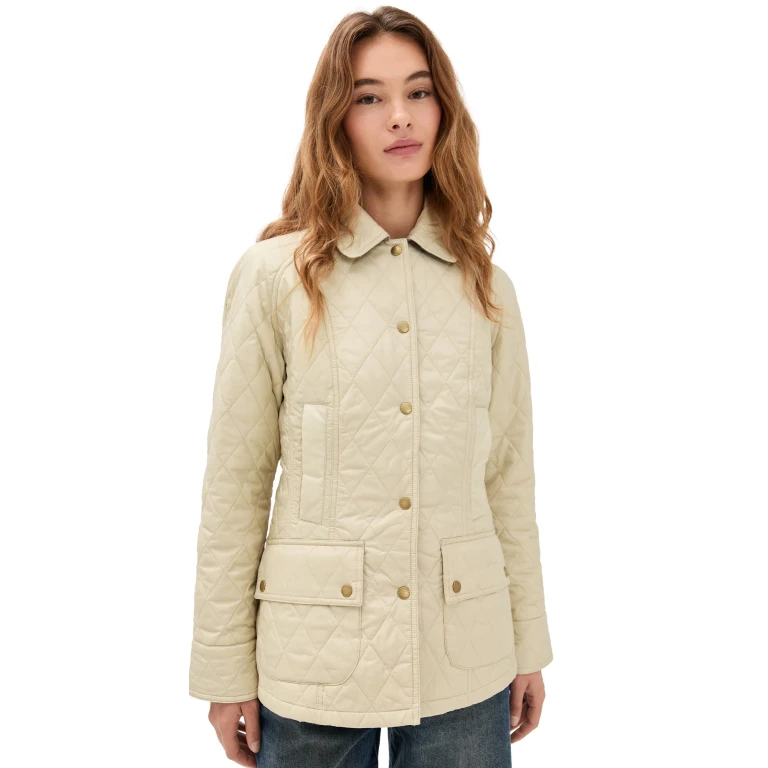 Barbour Barbour Beadnell Quilt Barn Jacket Pearl 4