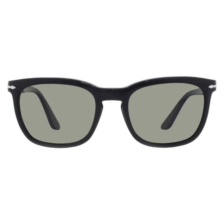 Persol Polarized Green Square Unisex Sunglasses PO3193S 95/58 55