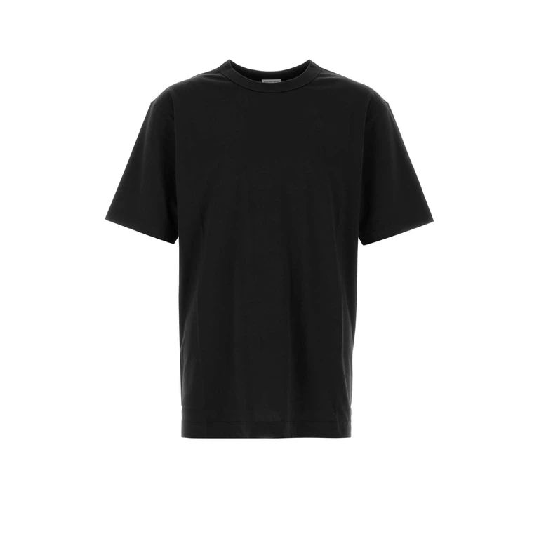 Dries Van Noten Black Cotton Herr Oversize T-Shirt Exterior - Men