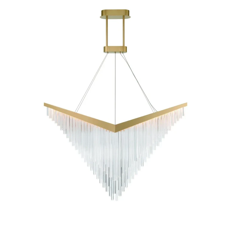 Gold LED Chandelier from the Vivien Collection