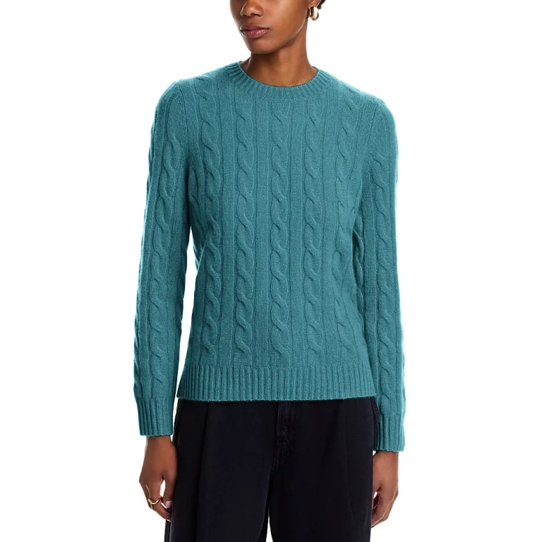 Cable Knit Crewneck Sweater - Exclusive