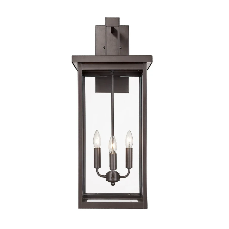 Powder Coated Bronze Four Light Outdoor Wall Sconce from the Barkeley Collection