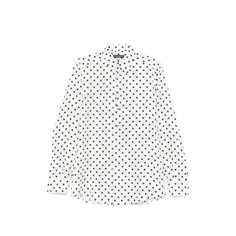 Dolce & Gabbana Polka Dot-print Twill Shirt