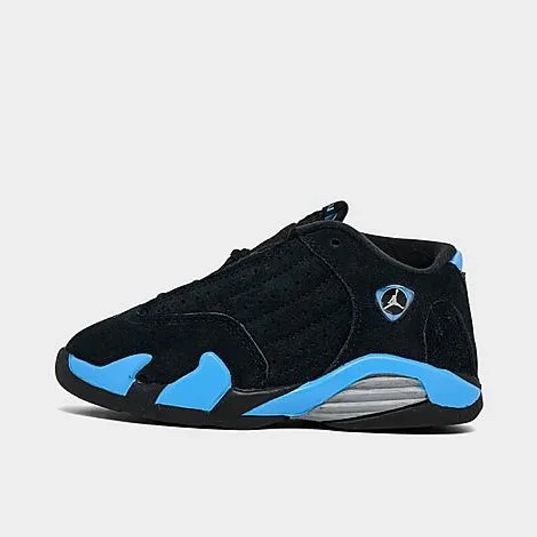 Jordan Kids Toddler Air Retro 14 Basketball Shoes in Black/White/University Blue Size: 4.0