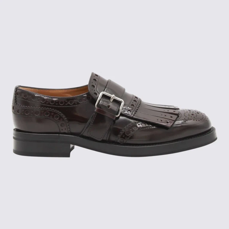 Oxford Shoe Woman color Burgundy (DE02819EMF0ADY)