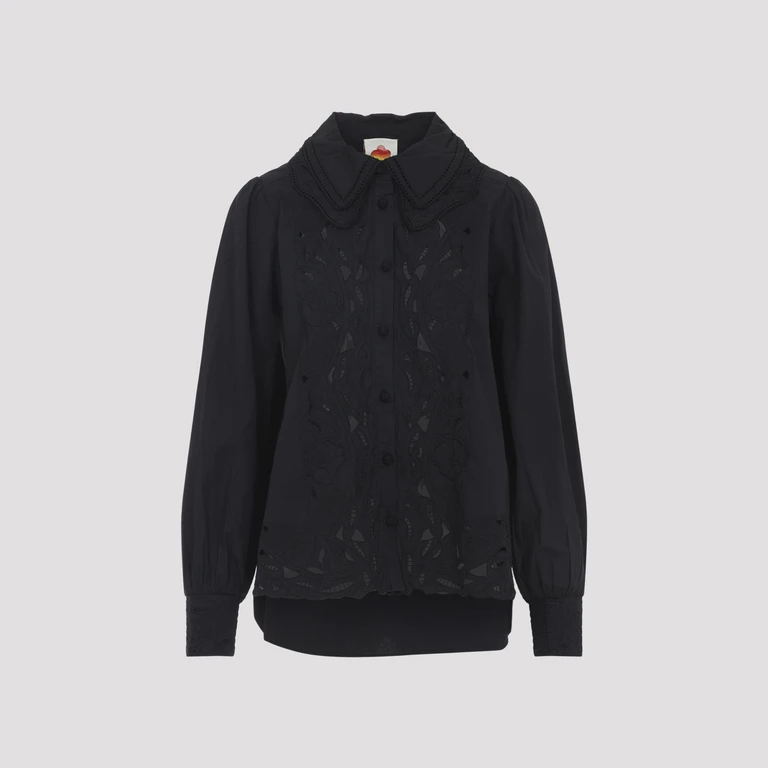 Farm Rio Ebroidered Long Sleeve Shirt