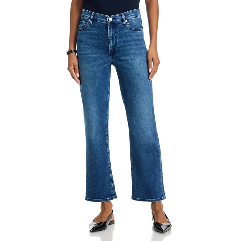 Frame Le Sleek Straight High Rise Jeans in Flip
