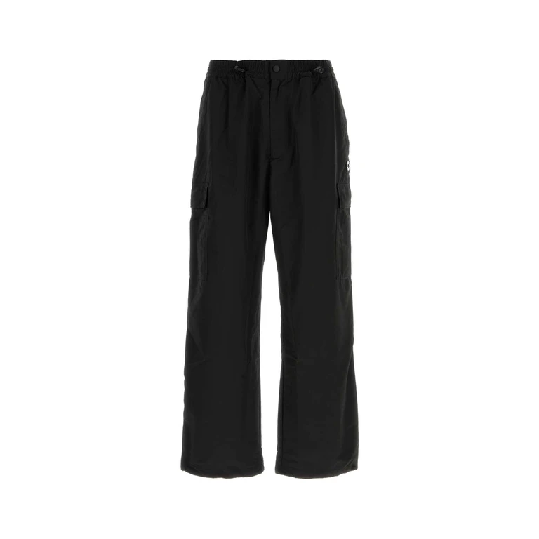 Kenzo Black Nylon Blend Cargo Pant Exterior: Polyester Pantaloni - Men
