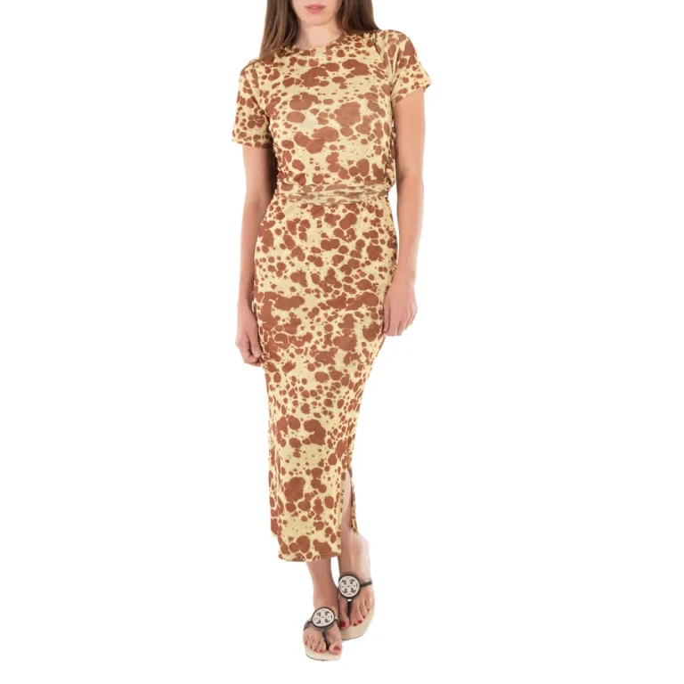 Nanushka Tie Dye Jannet Twist-Front Dress