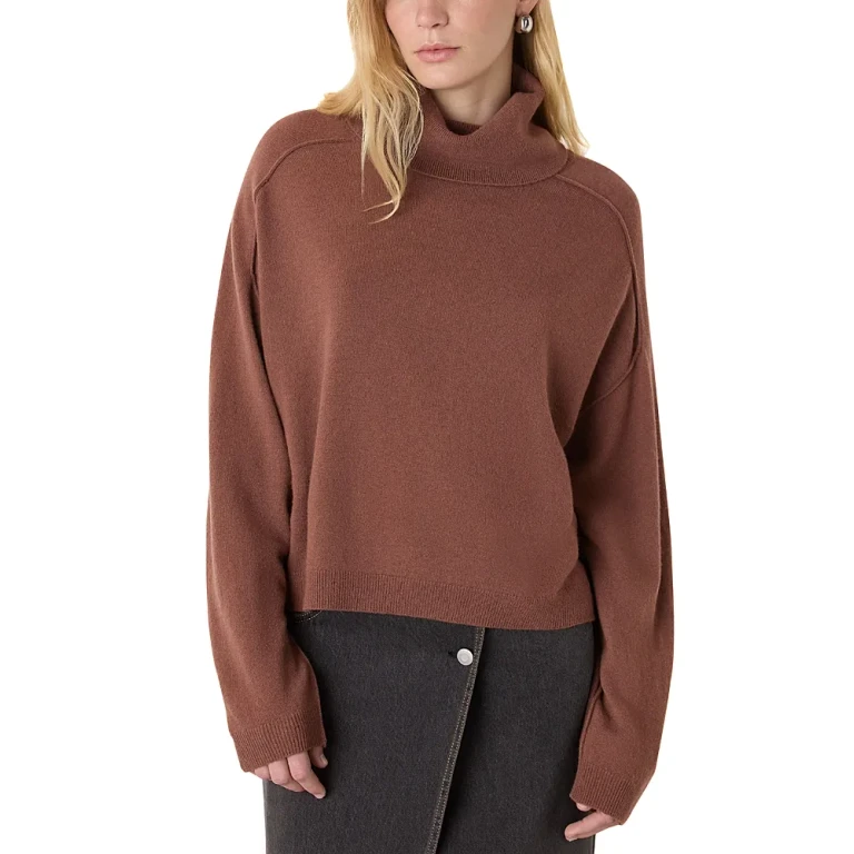 Whistles Wool Cowl Neck Knit Sweater