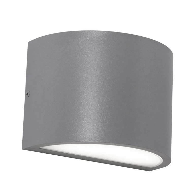 Textured Grey LED Outdoor Wall Sconce from the Celia Collection