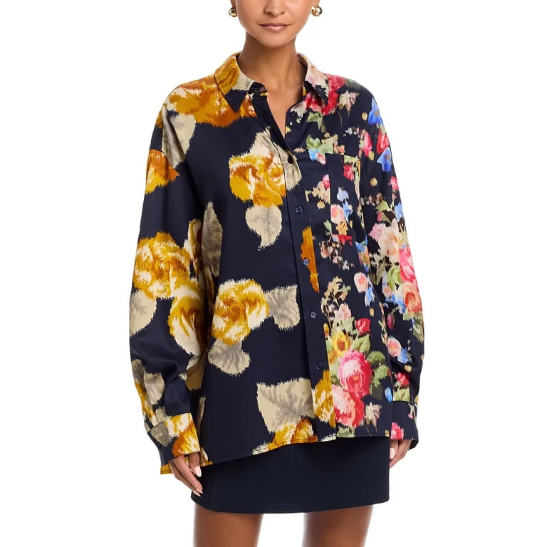 Essentiel Antwerp Floral Button Front Shirt