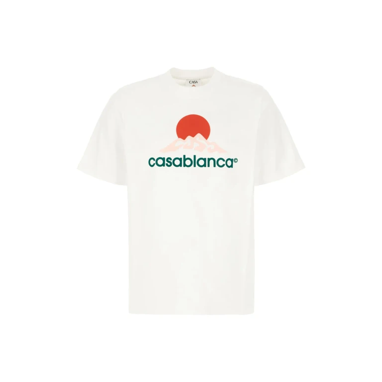 Casablanca White Cotton Montagne T-shirt