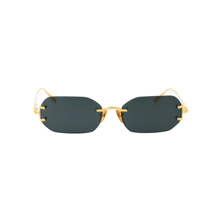 Linda Farrow Lunettes De Soleil - Or