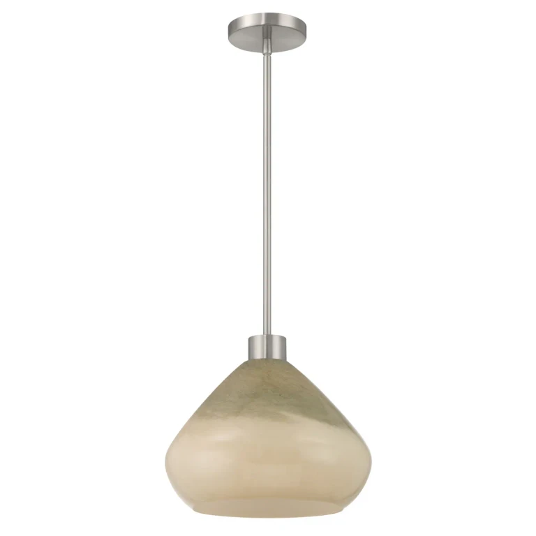 Brushed Nickel Pendant from the Elaris Collection