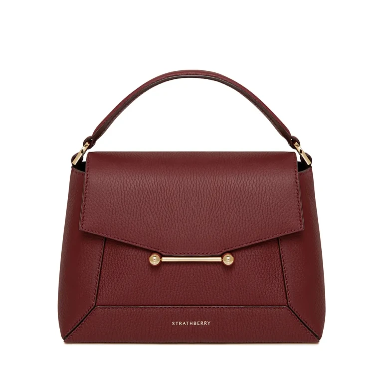 Strathberry Mosaic Leather Top Handle Bag