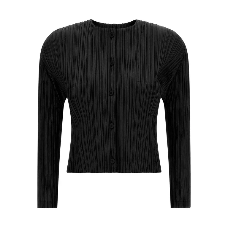 Pleats Please Issey Miyake Cardigan - Noir