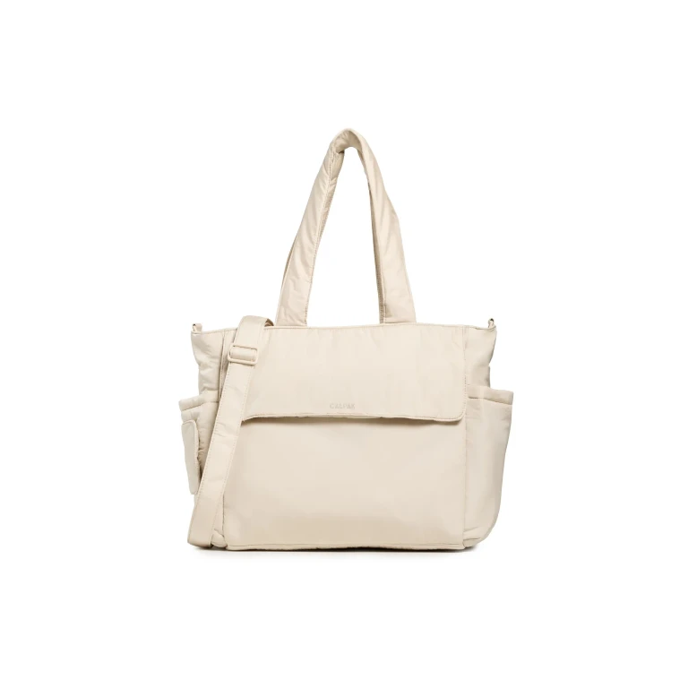 CALPAK Diaper Tote Bag with Laptop Sleeve Peony One Size