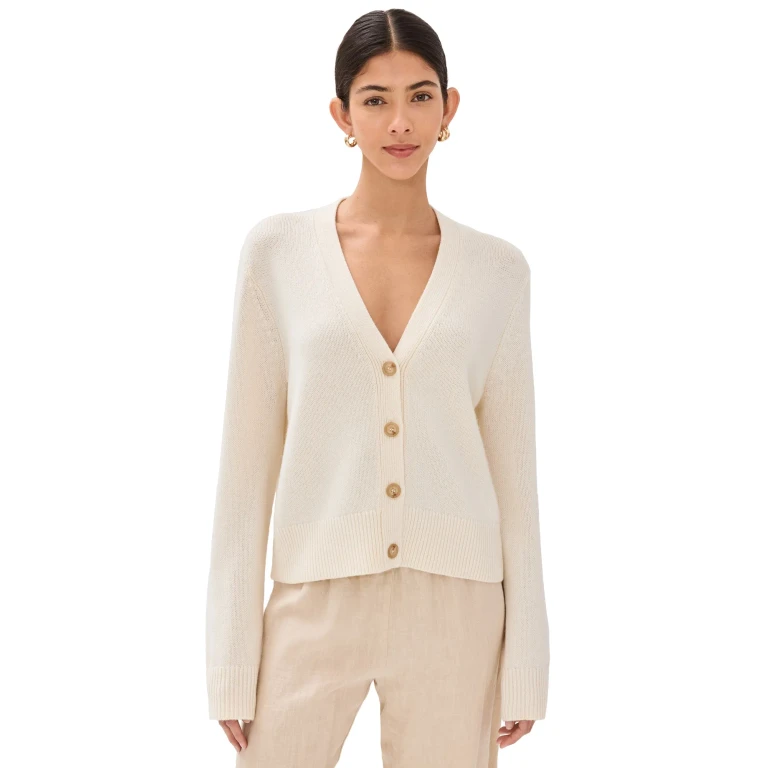 Jenni Kayne Cashmere Cardigan Ivory XL