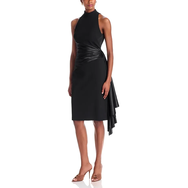 Eliza J Ruched Cocktail Dress