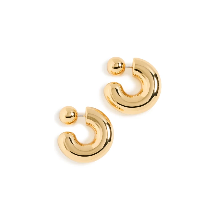JENNY BIRD Tome Large Hoops High Polish Gold One Size