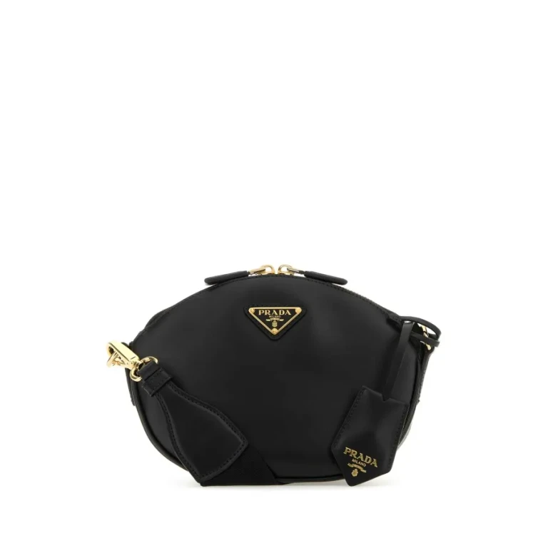 Black Leather Crossbody Bag
