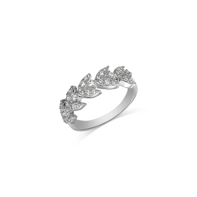 Diamond Band Ring in 14K White Gold, 0.50 tcw